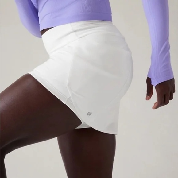 Athleta Run With It 16” Skort Women’s Small White Athletic Tennis Run Skirt NEW - Picture 7 of 8